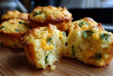 Jalapeño Cheddar Cornbread Muffins