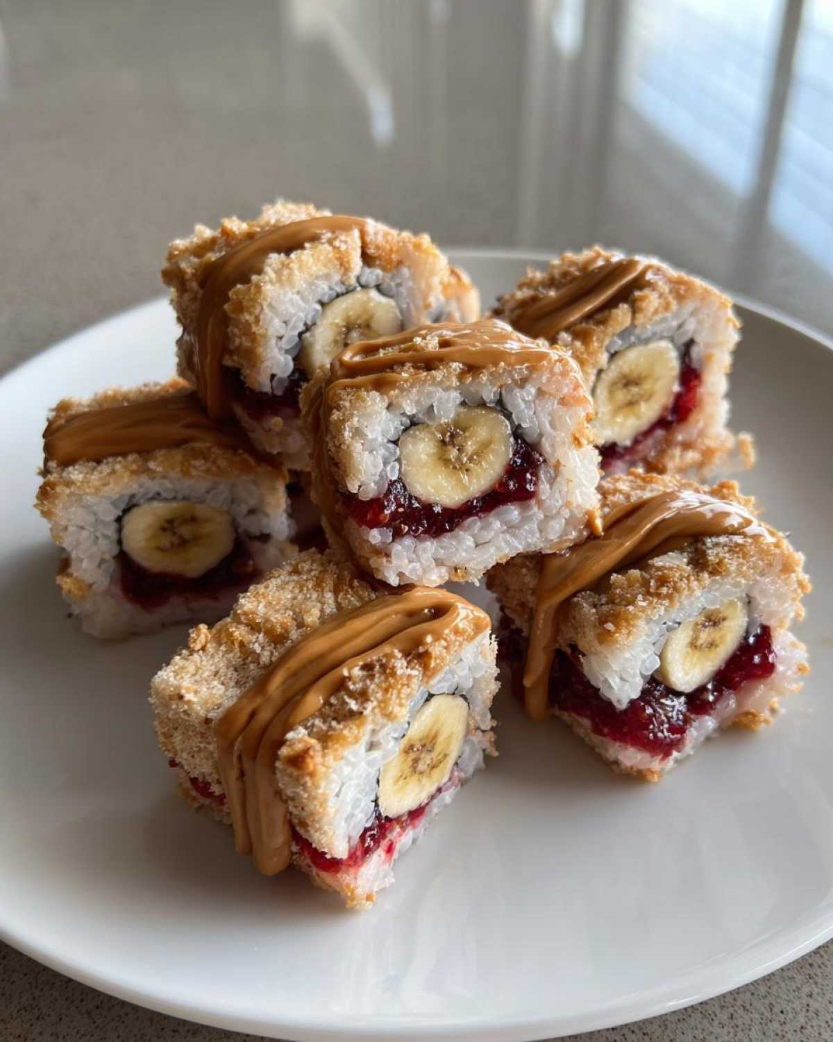 PB&J Banana Sushi Rolls - detail 1
