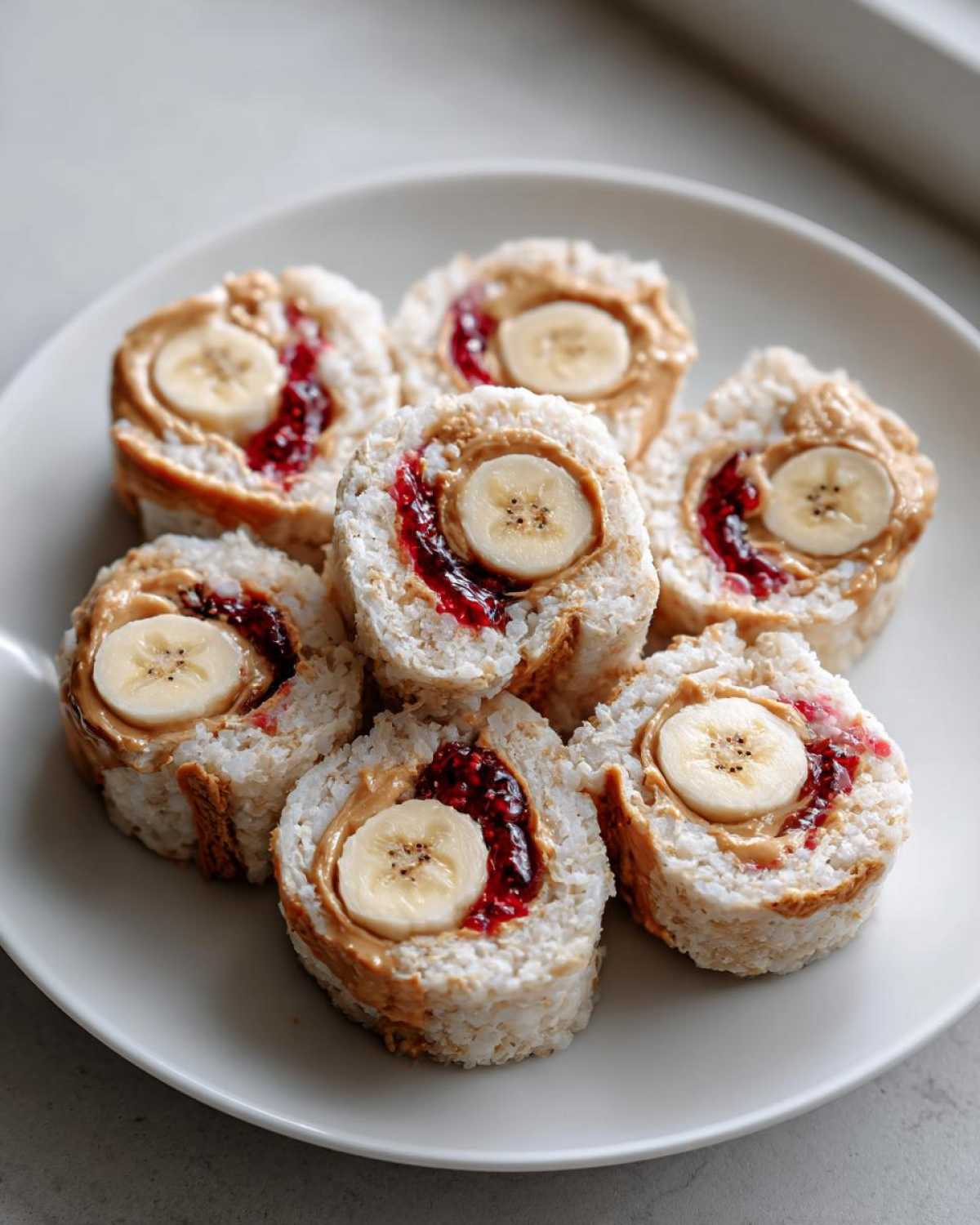 PB&J Banana Sushi Rolls - detail 2