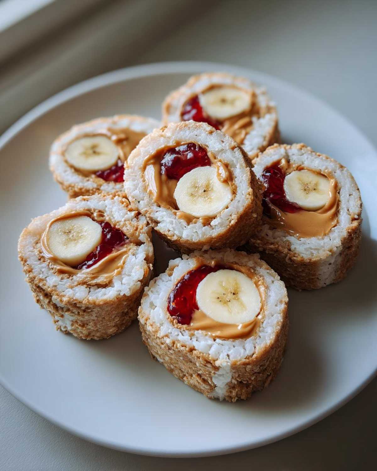 PB&J Banana Sushi Rolls - detail 4